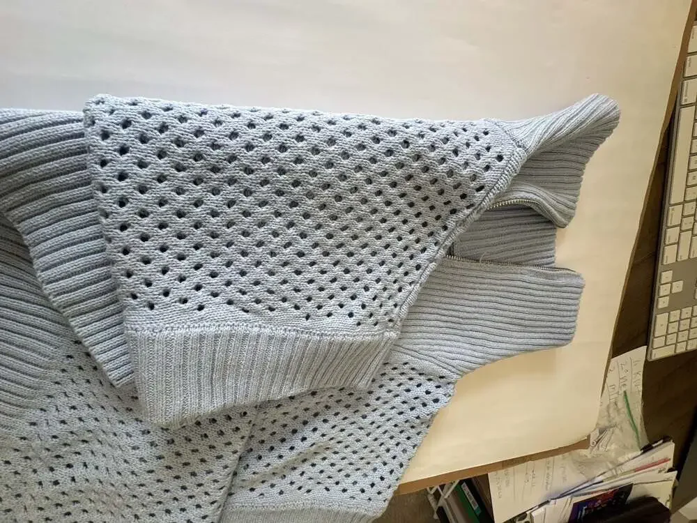 She+Sky pointelle knit