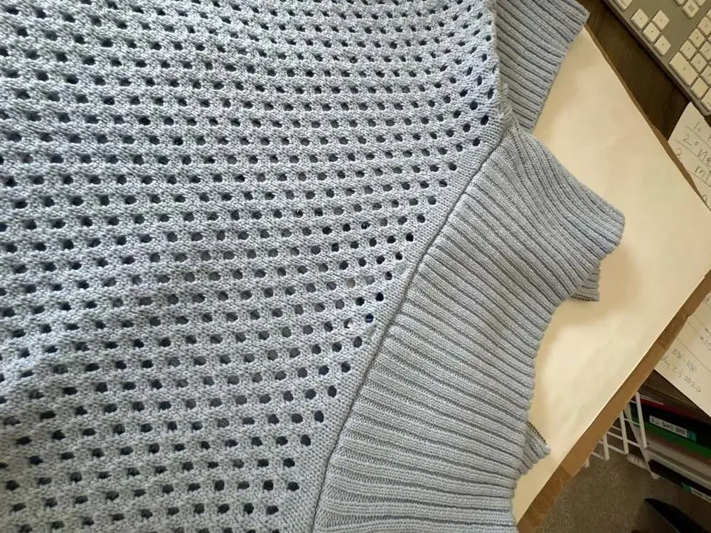 She+Sky pointelle knit