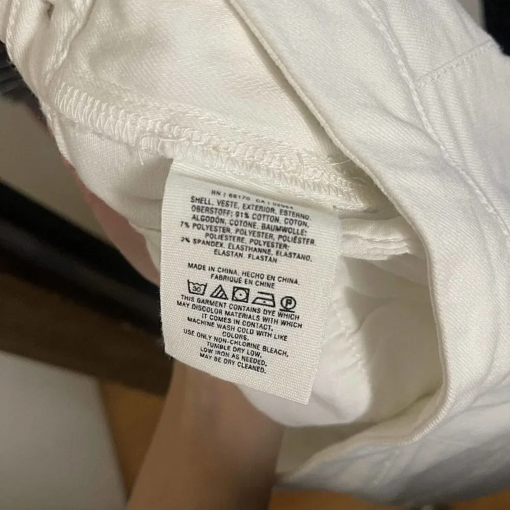 Pilcro and the Letterpress High rise denim white leggings size 28