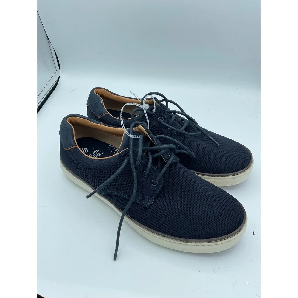 Johnston & Murphy Mens XC4 Navy Knit Plain Toe Sneakers‎ 25-2987 Size 8.5M