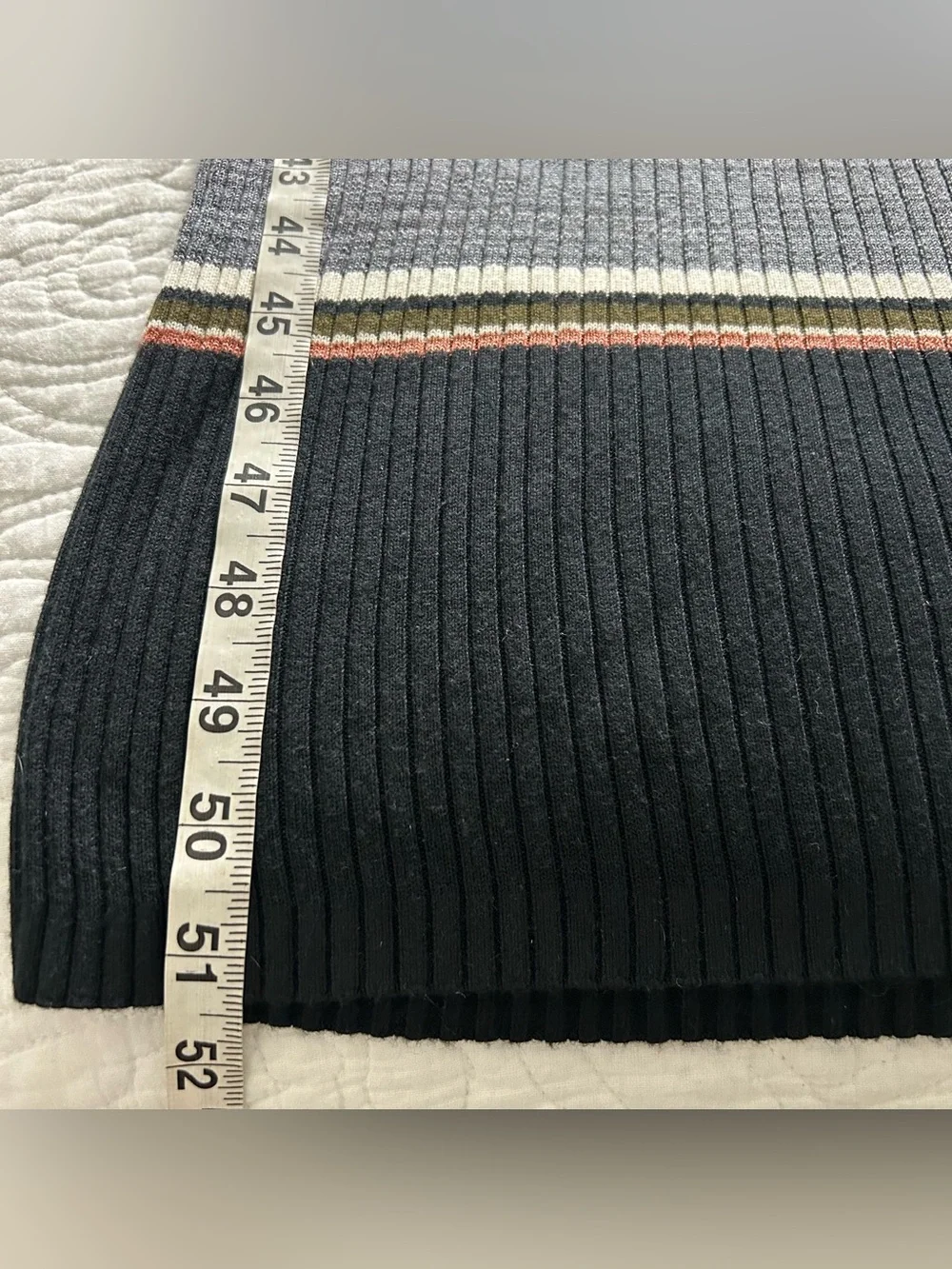 Abercrombie & Fitch Ribbed Striped Maxi Sweater Dress Womens M Bodycon 90s Y2K