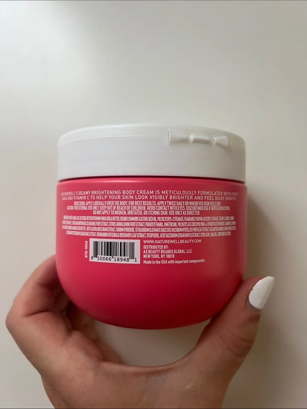 NatureWell Beamy Brightening Body Cream 12.0 oz
