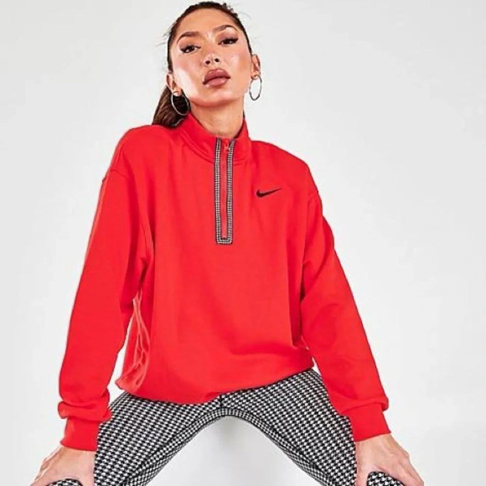 NWOT Nike Sportswear Icon Clash 1/2-Zip Top & Leggings Houndstooth Set XL & L