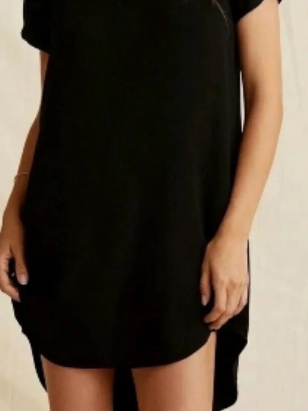 Anthropologie cloth & stone Black Tunic Dress | Size Medium |