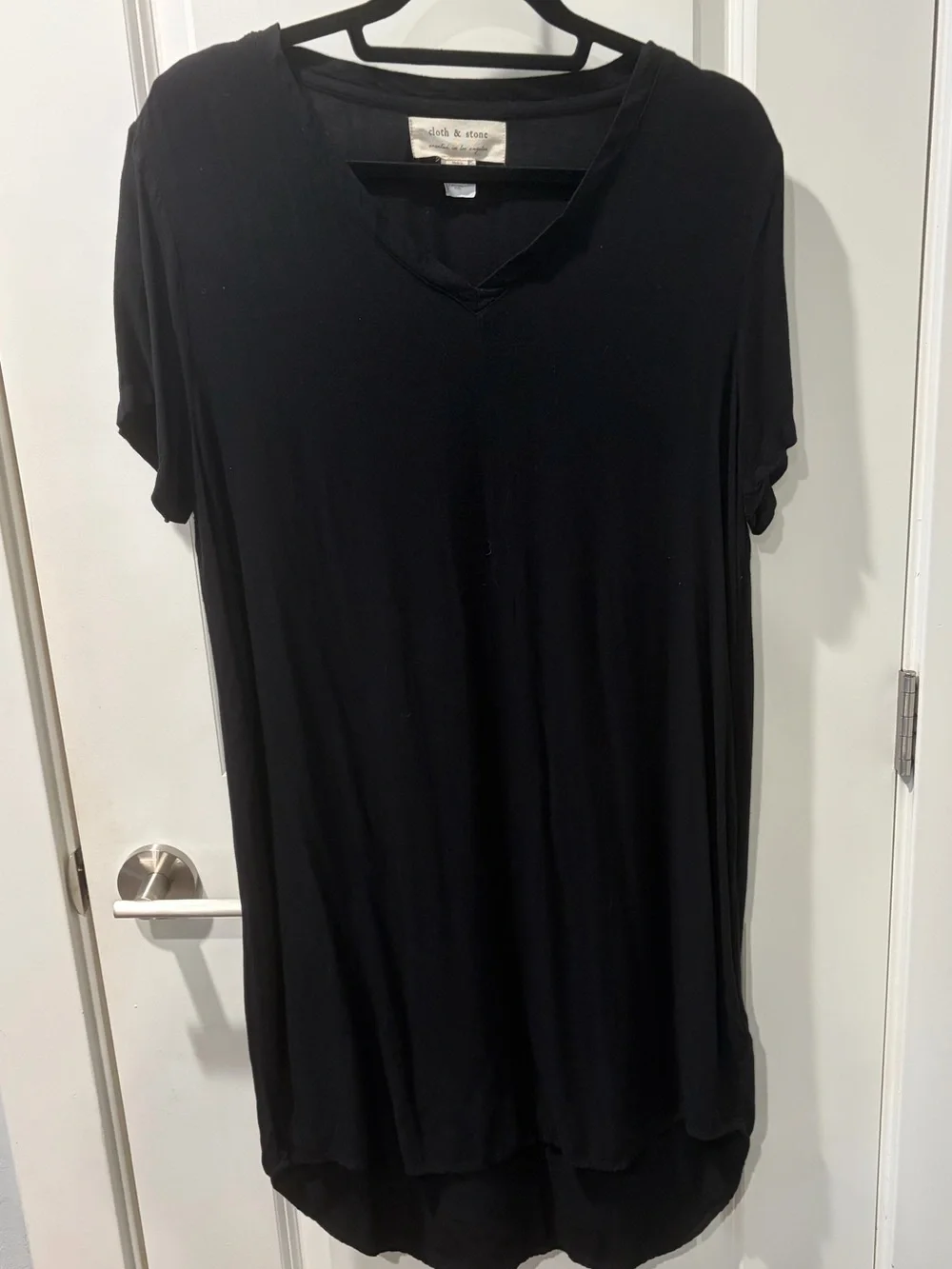 Anthropologie cloth & stone Black Tunic Dress | Size Medium |