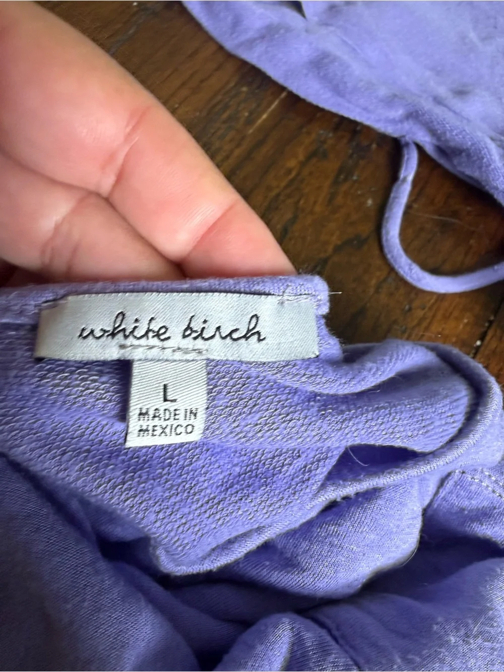 white birch soft lavender