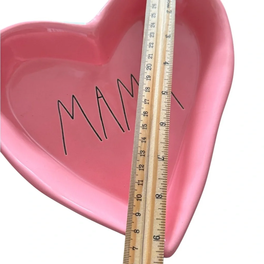 Rae Dunn Artisan Collection “Mama” Heart Ceramic Pink Dish
