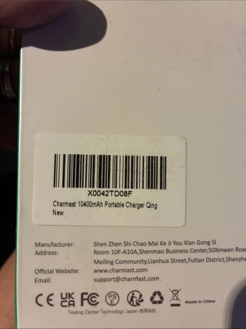 Charmast portable powerbank