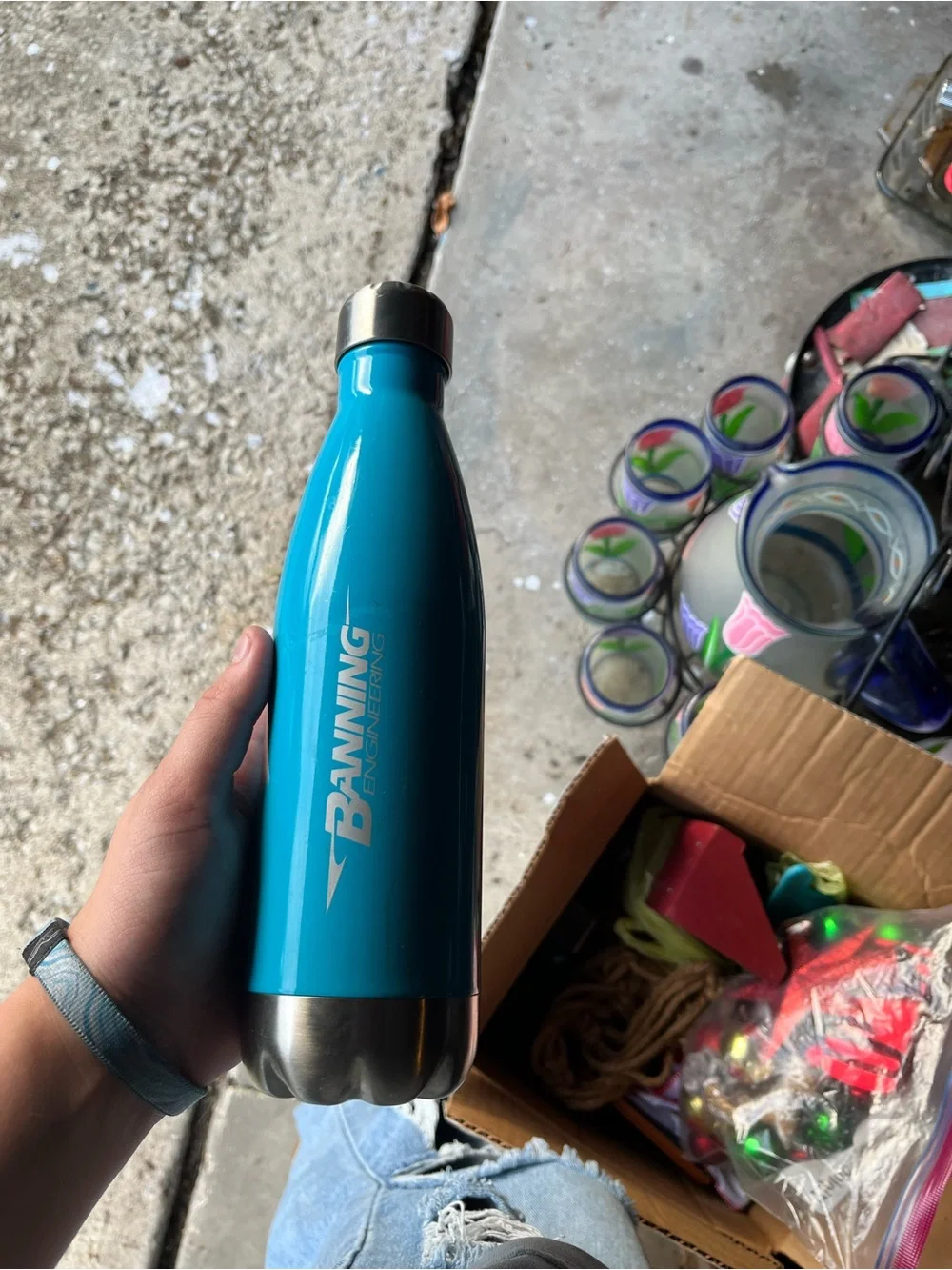 Turquoise Insulated Water Bottle