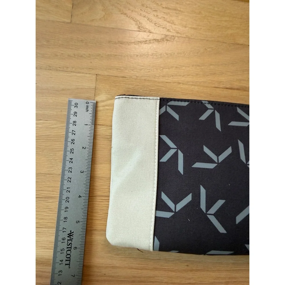 NWT KOSKELA Qantas Amenity Pouch Unisex Navy Blue Geometric Canvas Travel Bag OS