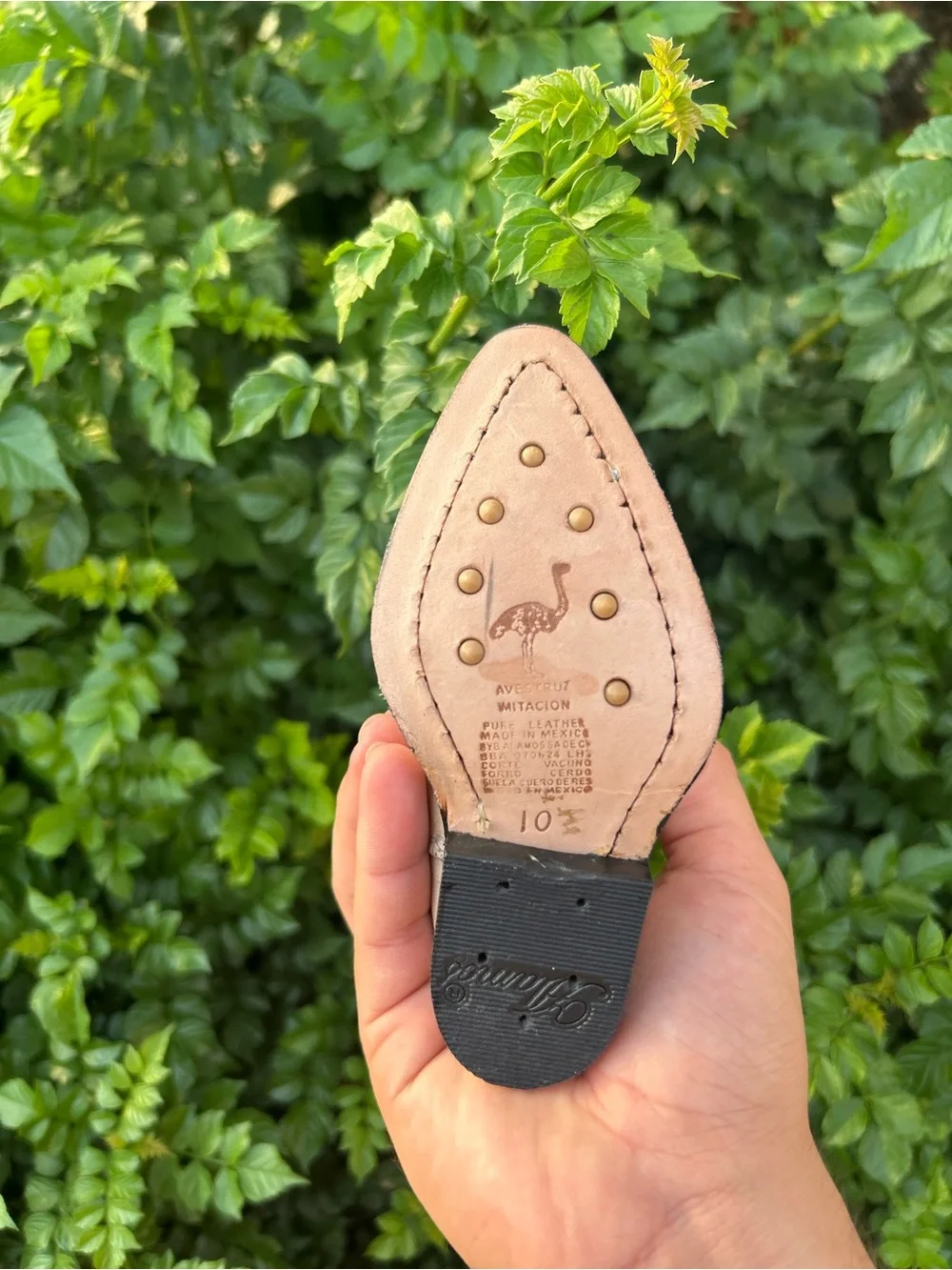 Boots ostrich infant