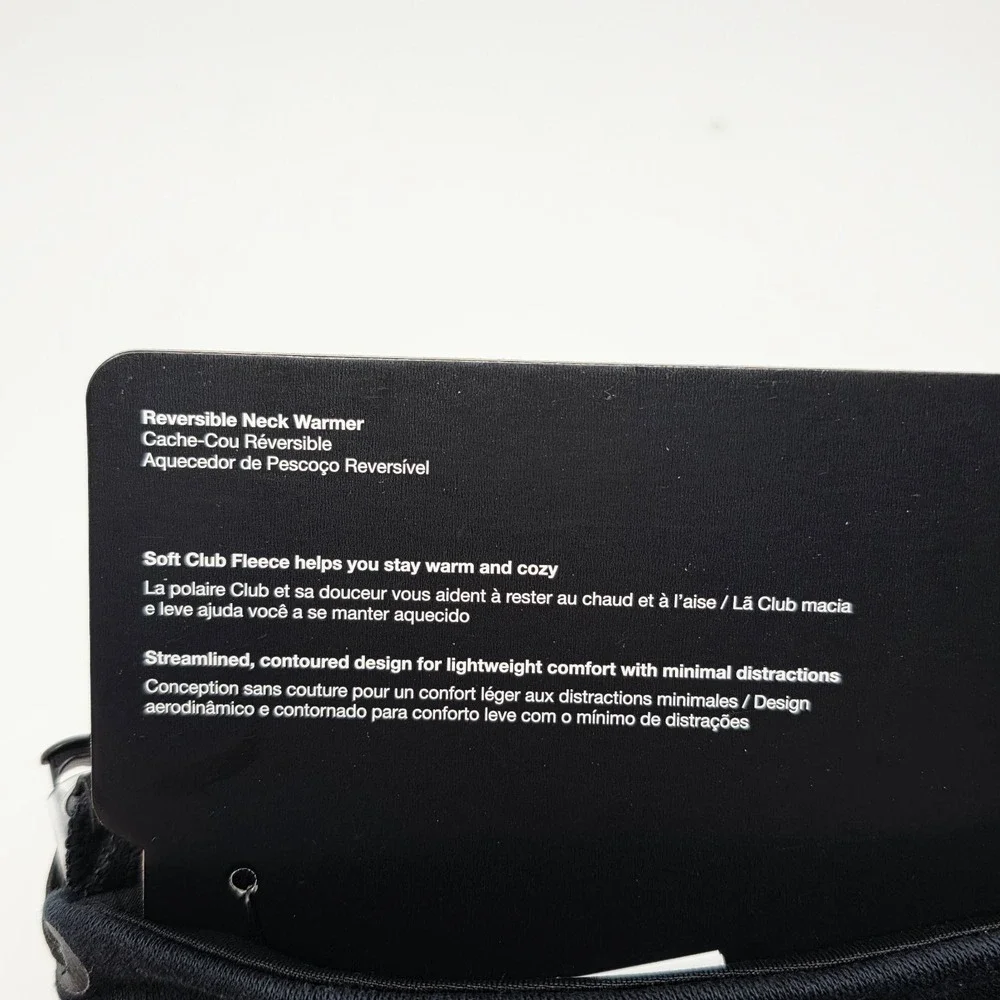 Nike Fleece Reversible Neck Warmer Unisex Adult Black Snood Winter‎ Weather Cold