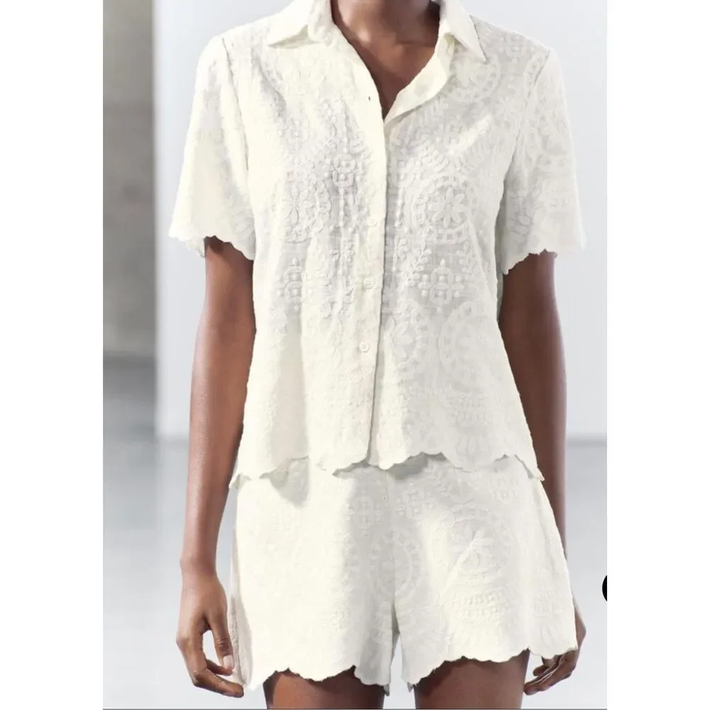 Zara collection embroidered