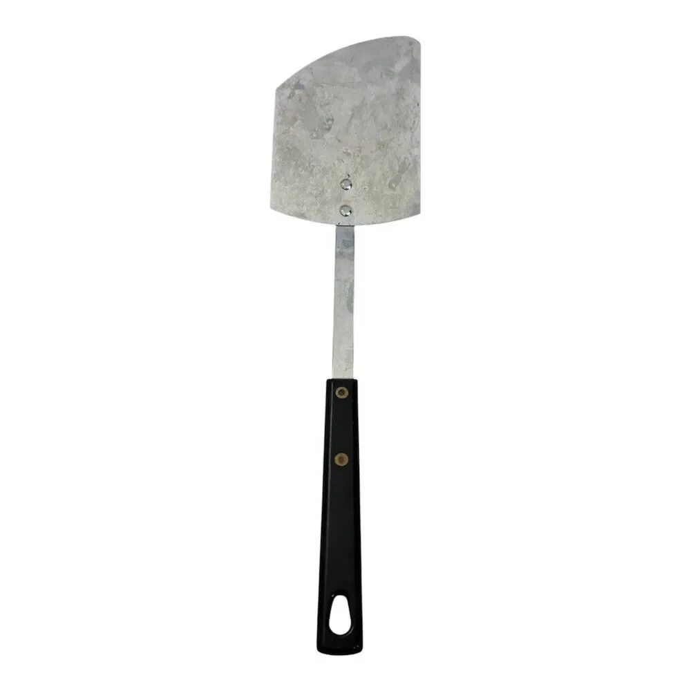 Vintage Stainless USA Black Handle Flat Metal Griddle Spatula Turner 12