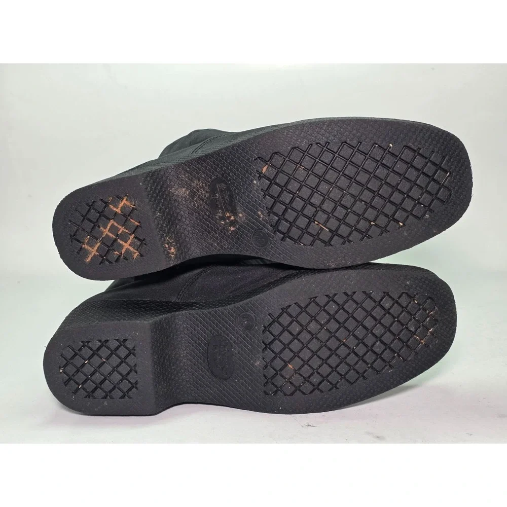Chromatic By Totes Women's Boots Size‎ 10 M Black Faux Fur Snowflake Zip Shoes