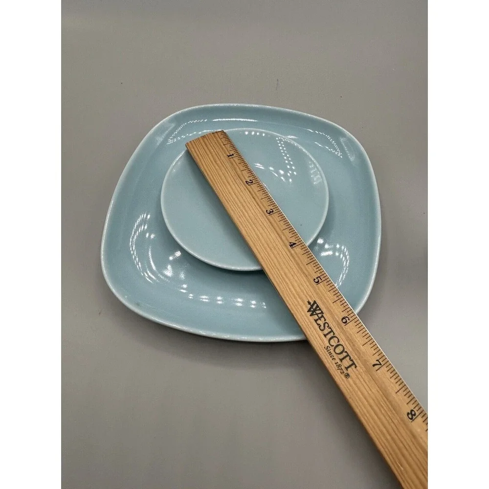 Ikea 365 Susan Pryke Turquoise Color espresso cups ONE CUP/SAUCER & SALAD PLATE‎