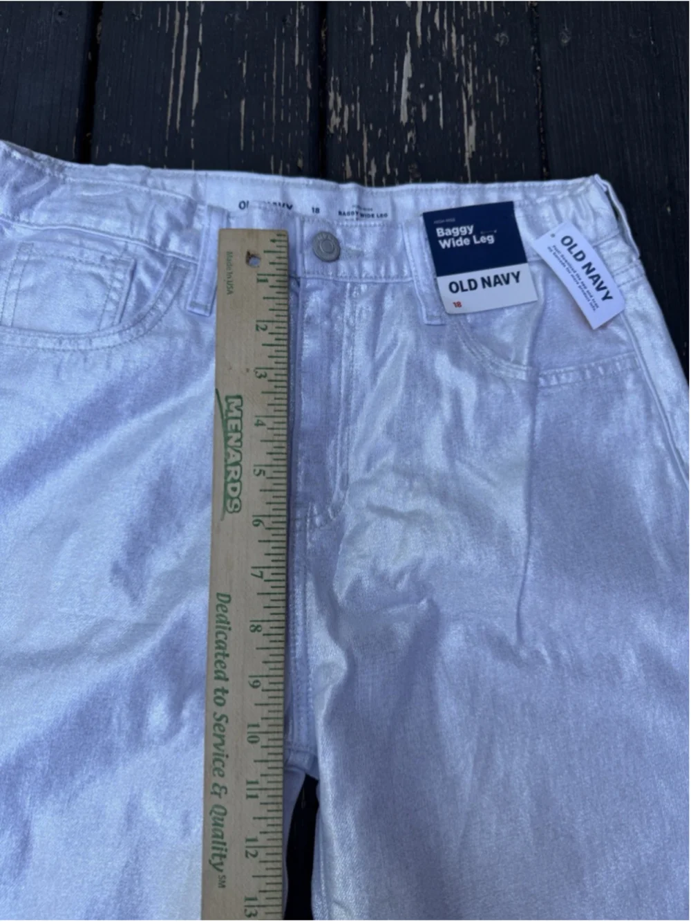 Old Navy country styling metallic
