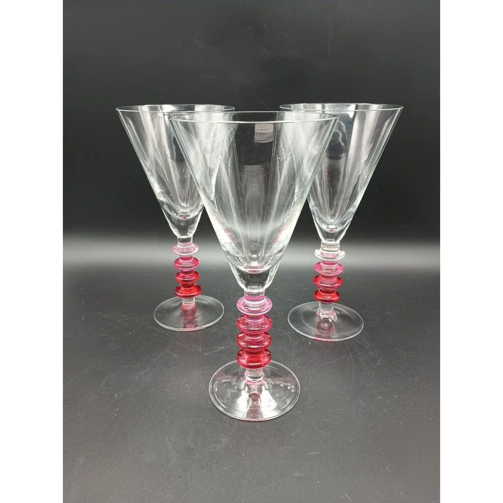 Three Pier 1 Goblets / Wine Glasses - 9