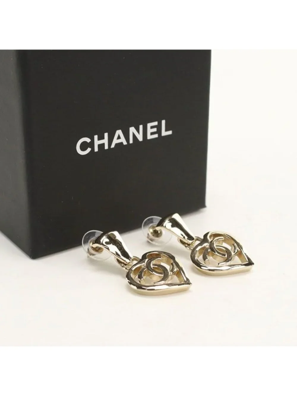Chanel CC Logo Earrings Metal