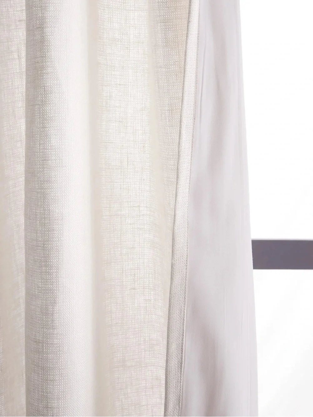 NWT QUINCE Set Of 2 48x108 Heavyweight European Linen Curtains White 9956