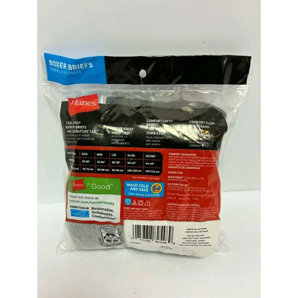 Hanes tagless boxer