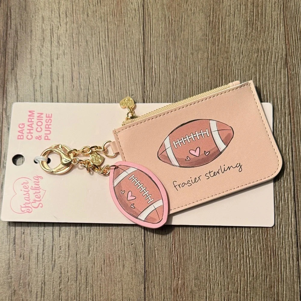 Frasier Sterling Football Coin Purse and Keychain