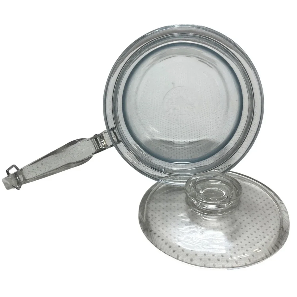 Pyrex Clear Glass Double Boiler 1.5 Qt Saucepan Insert Lid‎ 3pc Se
