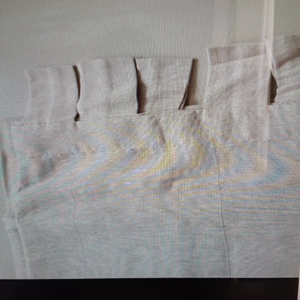 Cream Extra Long Window Curtains (2) Panels