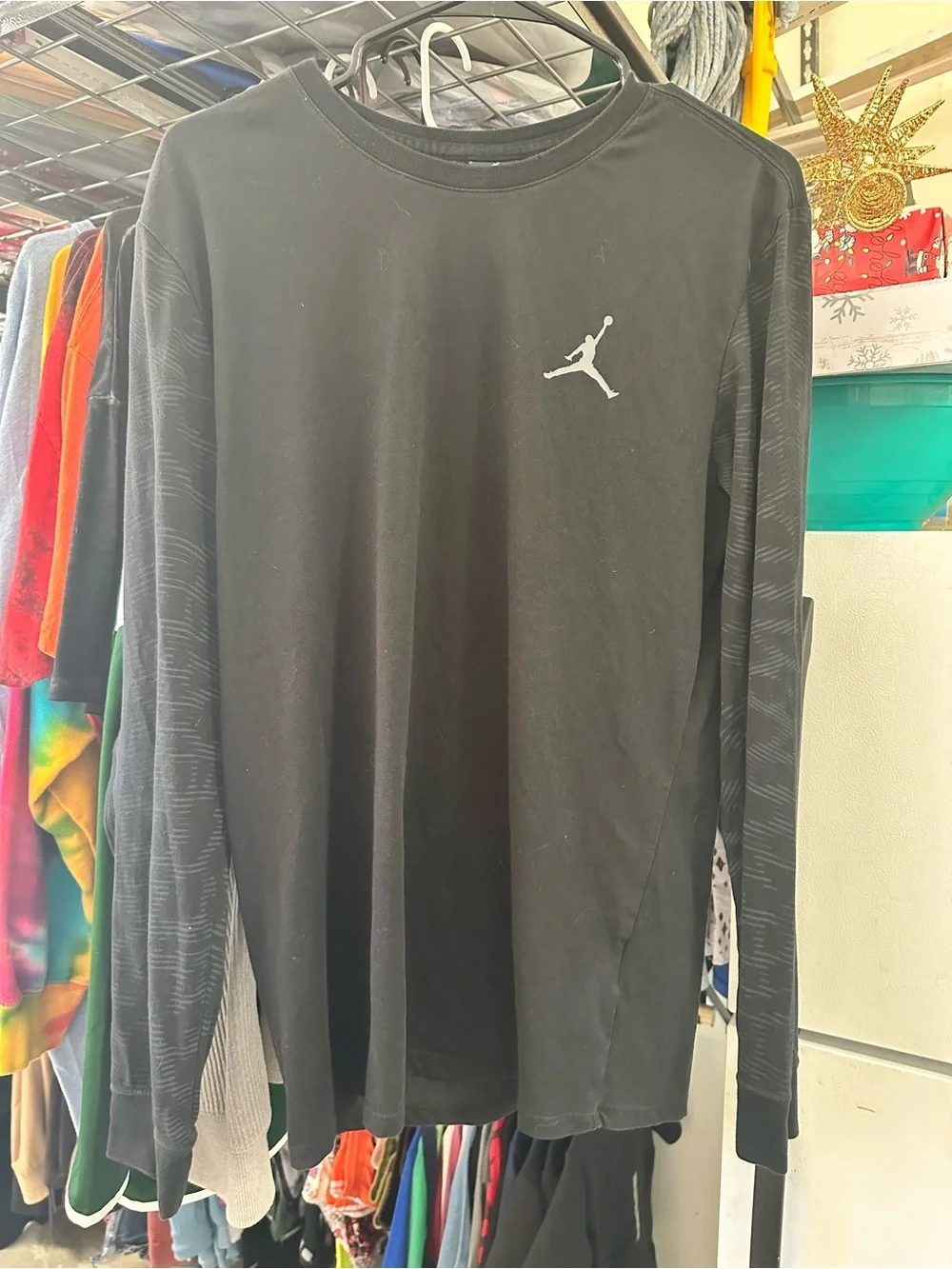 Jordan Dri-FIT Long Sleeve Shirt Black