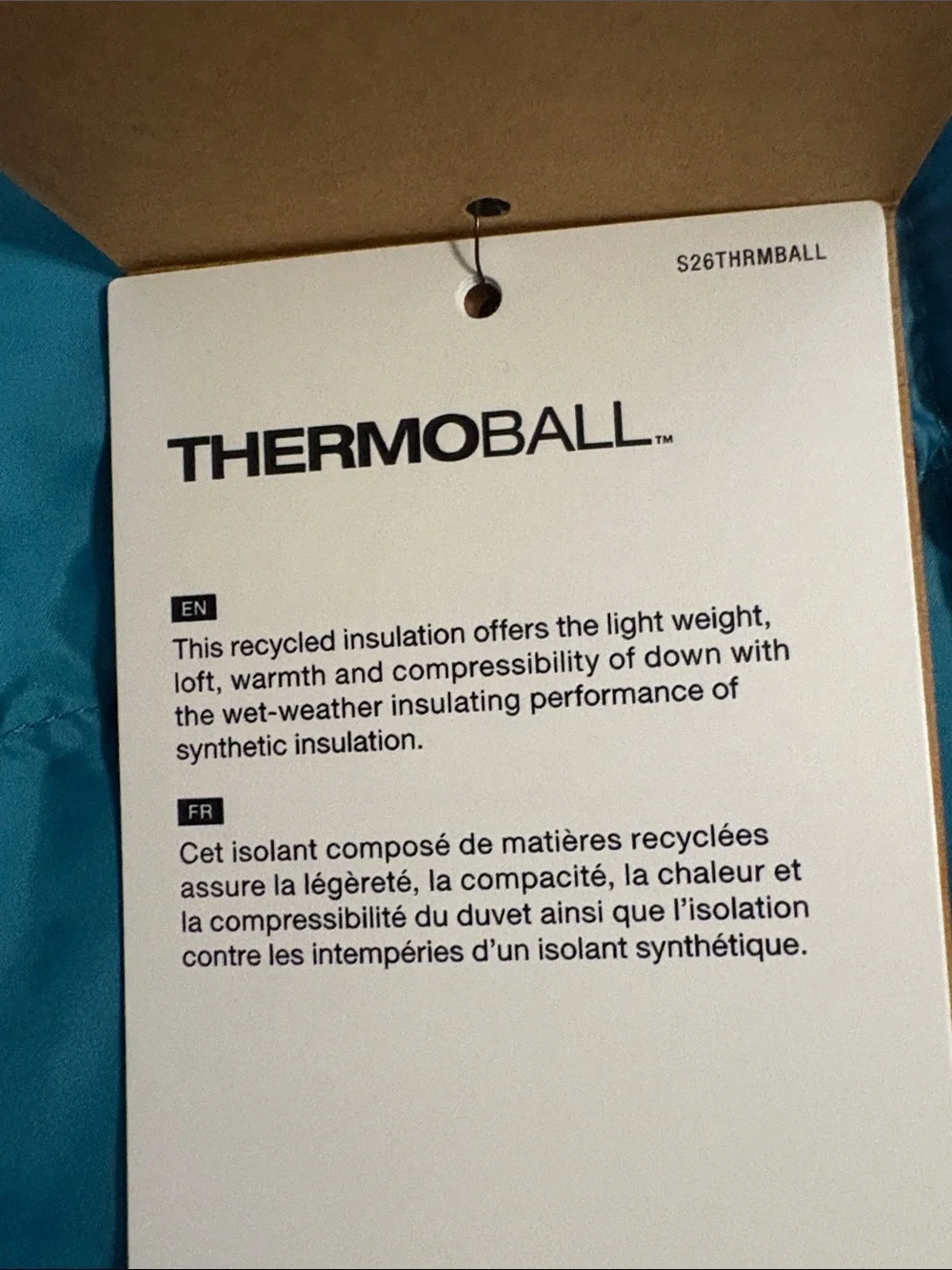 The North Face warm thermoball