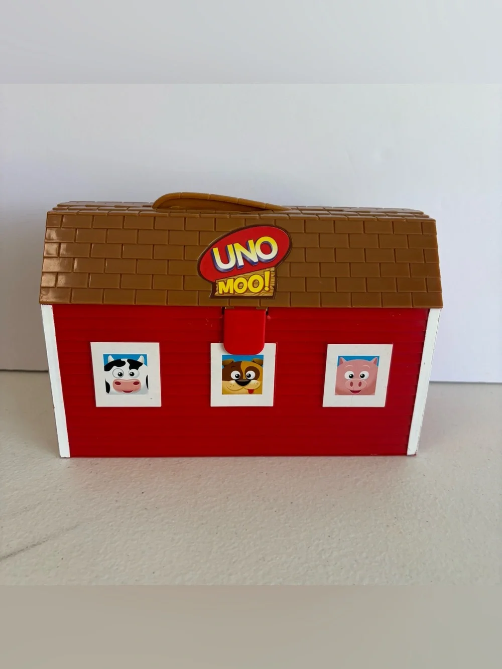 Mattel UNO MOO Learning Matching Animal Farm Game 2008 INCOMPLETE