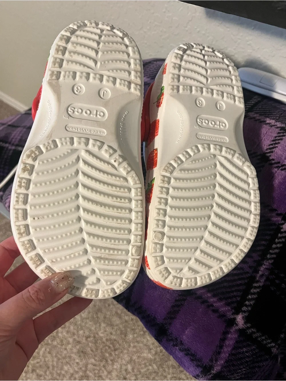 CROCS only worn
