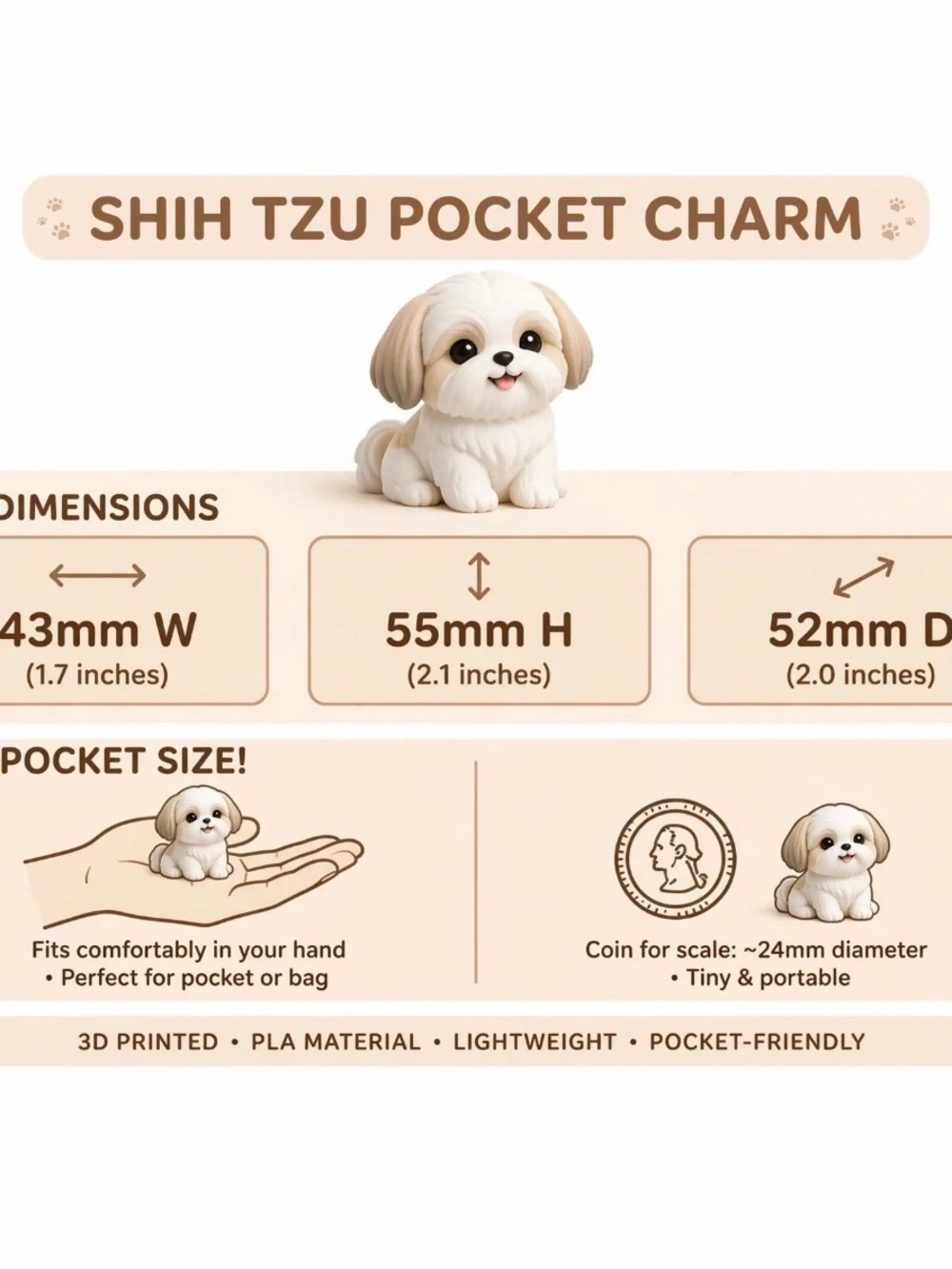 Beatriz Atelier 3D pocket charms