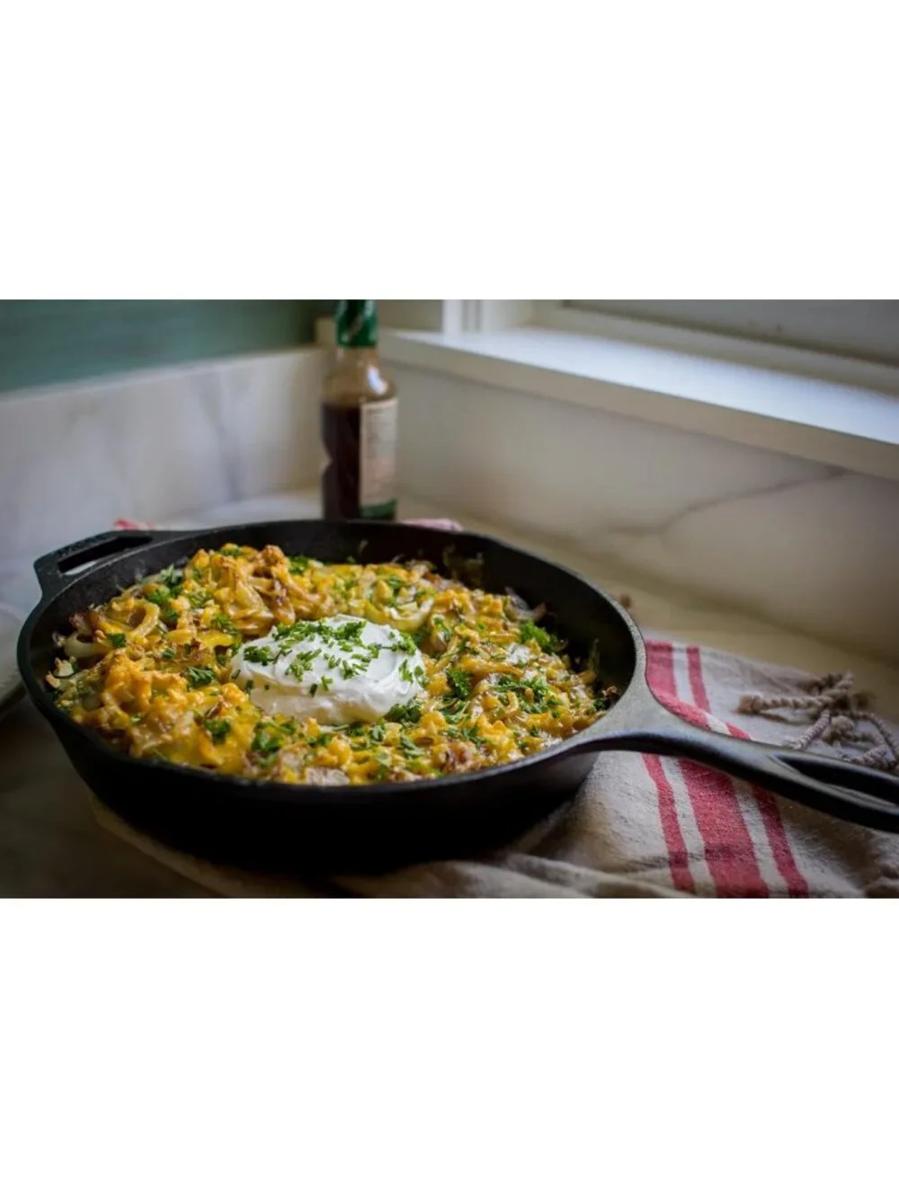 10.25” Seasoned Cast Iron Skillet - Non-Toxic, PFAS-Free, Naturally Non-Stick