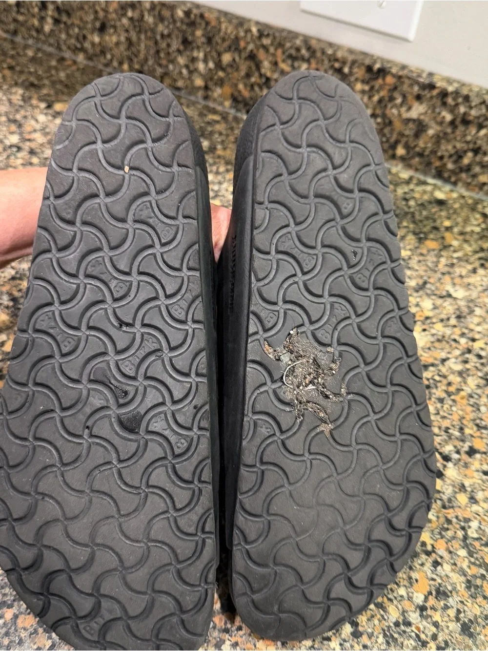 Birkenstock Black Footbed Slide Sandals Mens 11