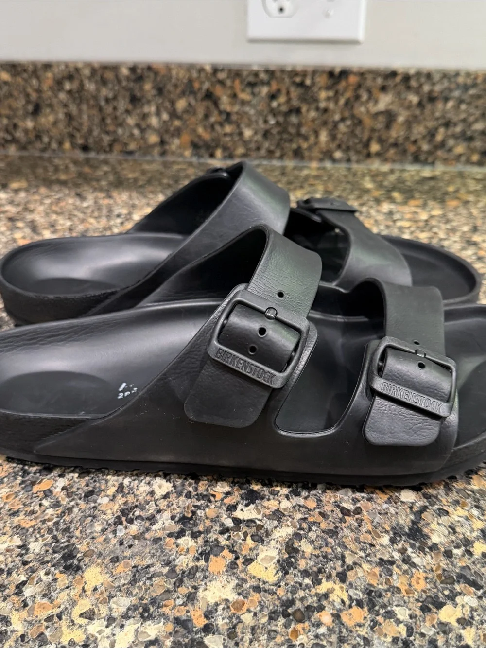 Birkenstock Black Footbed Slide Sandals Mens 11