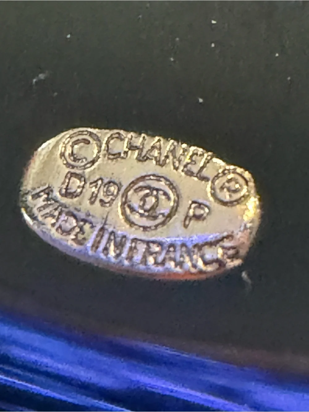 CHANEL polished black