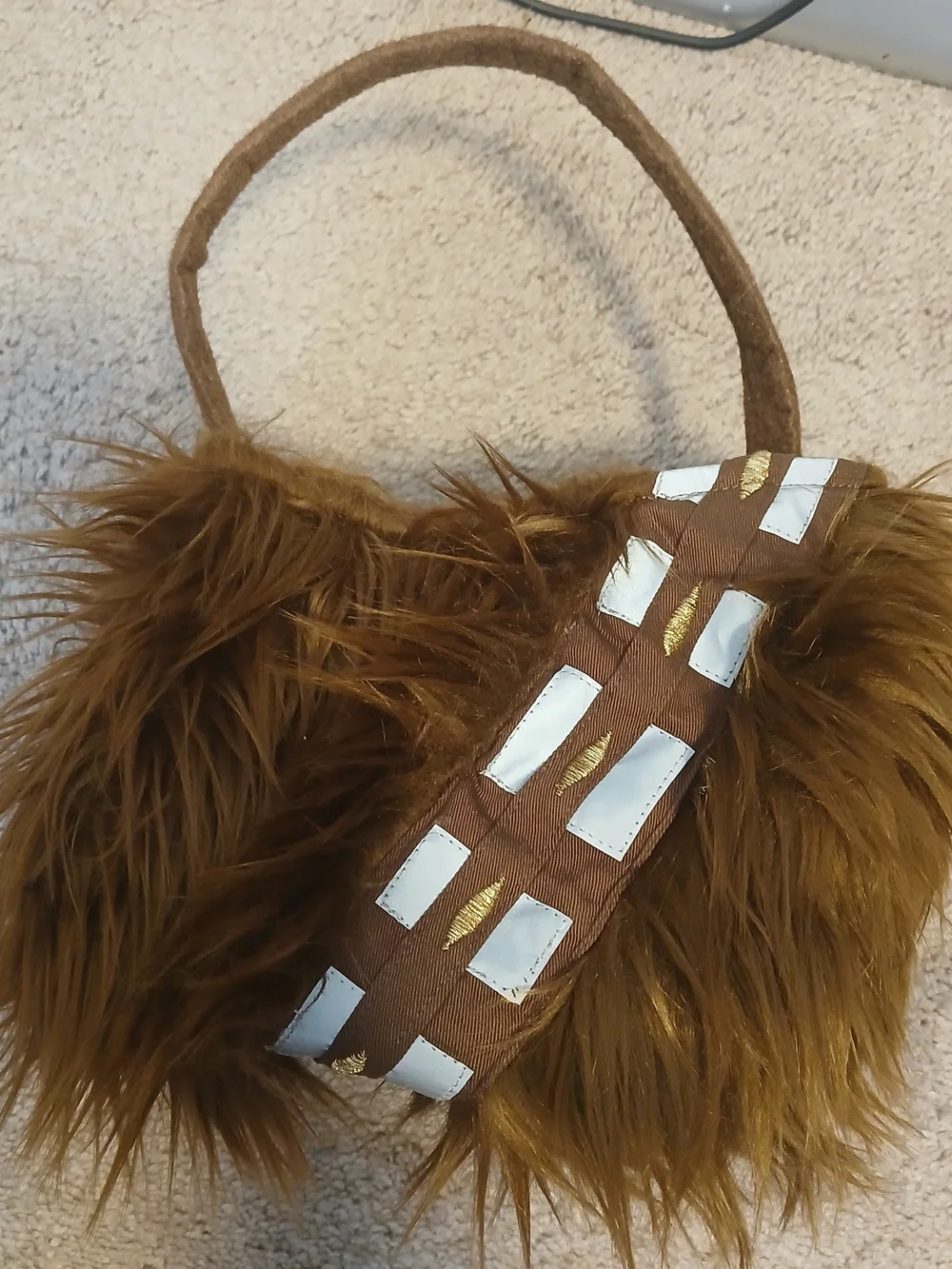 Pottery Barn Kids Star Wars Halloween Bag with White & Gold Accents