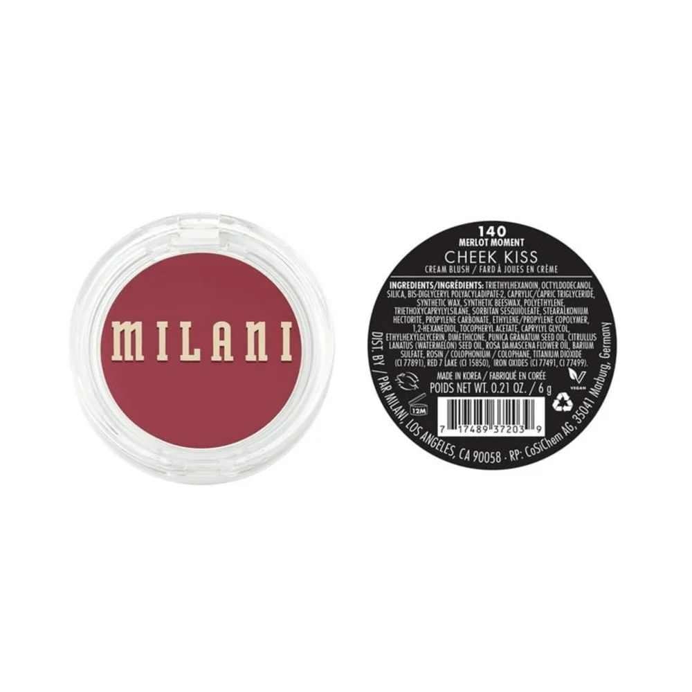 Milani Cheek Kiss Cream Blush, 140 Merlot Moment