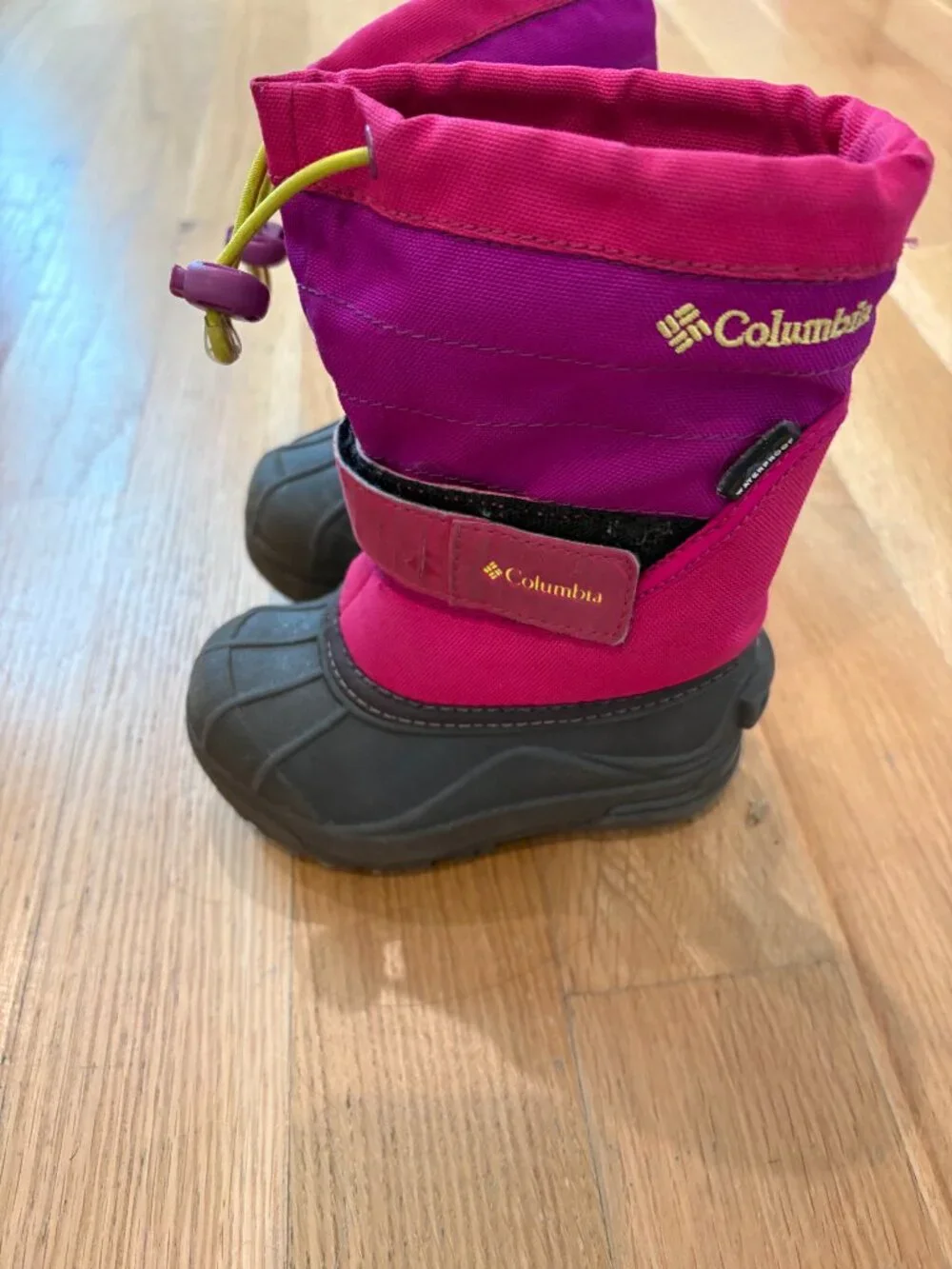 Columbia Girls Insulated, Water Proof, Drawstring Winter Boots Toddler 7
