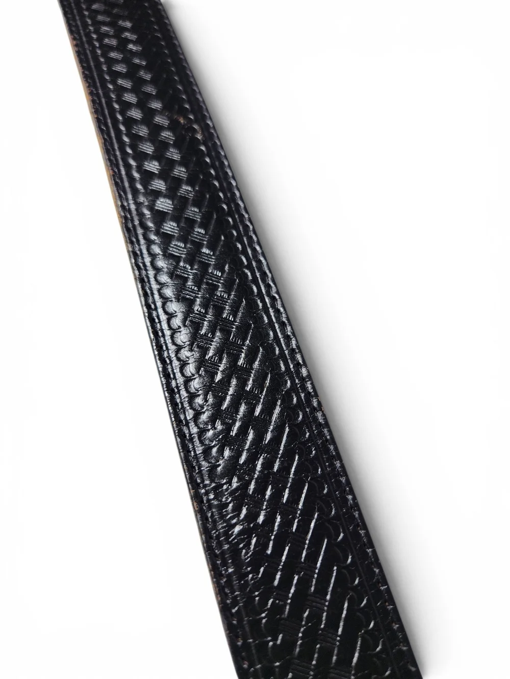 N/A black leather