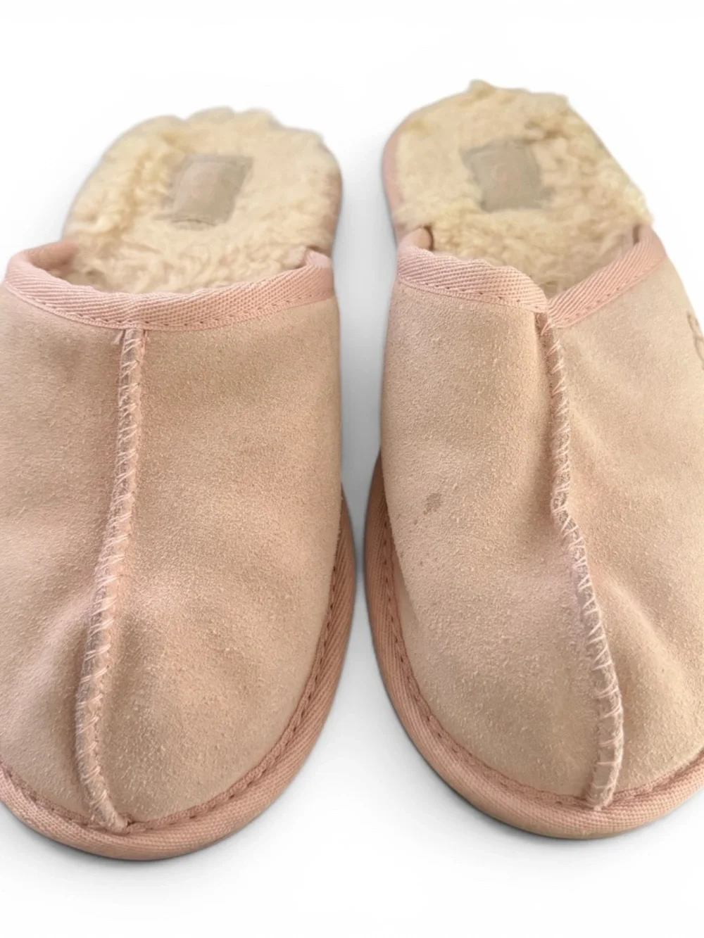 UGG Kids Cozy Slippers | Light Pink Suede | UGGplush Wool | Washed | Cozy & Cute