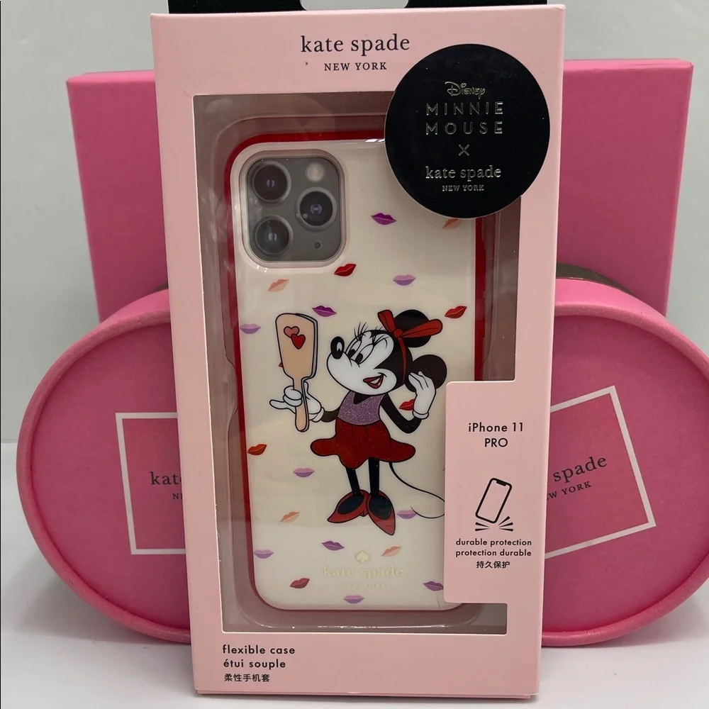 Kate Spade Minnie Mouse Iphone 11 PRO Case New In Box Color Palevelmulti NWT
