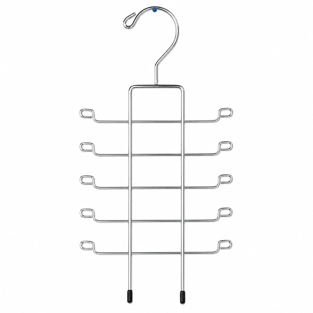 Accessory Hanger Silver Multi Tier Chrome Belt Tie Rack Scarf Bag Holder Closet