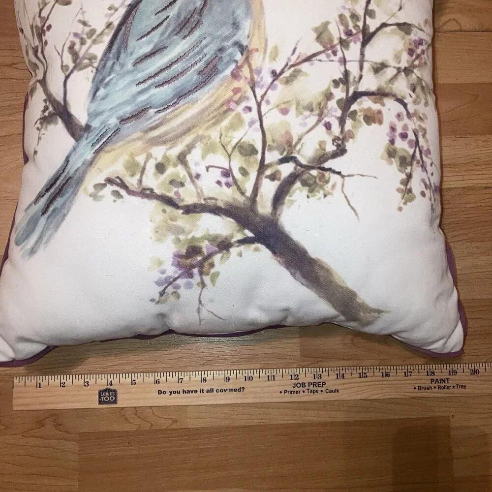 Beautiful Bluebird Throw Pillow By Spencer N Spring Approx 20x20
