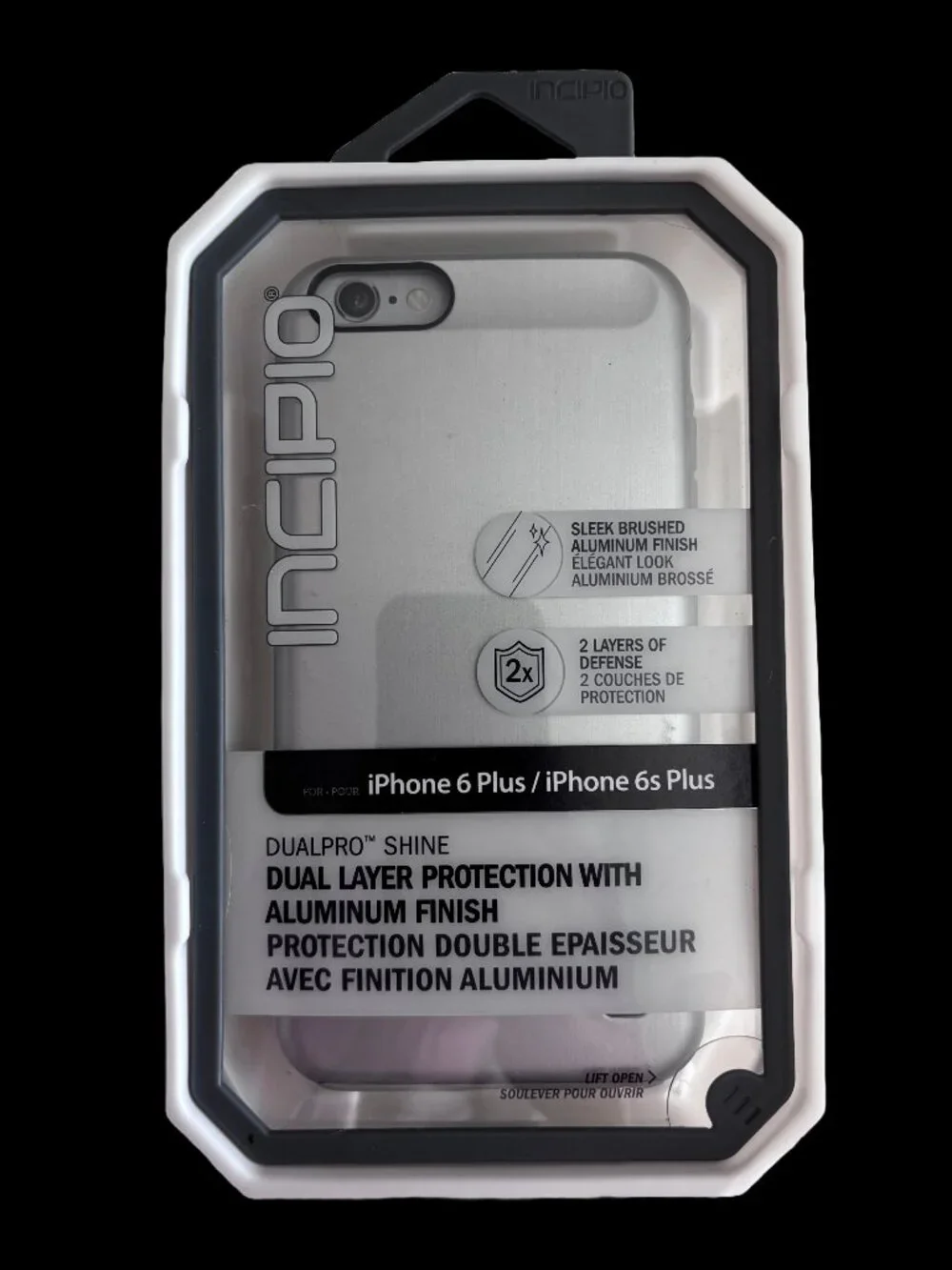 NIB INCIPIO Dual Layer Case iPhone 6 Plus / 6s Plus - Brushed Aluminum