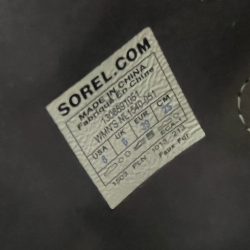 Sorel excellent pre