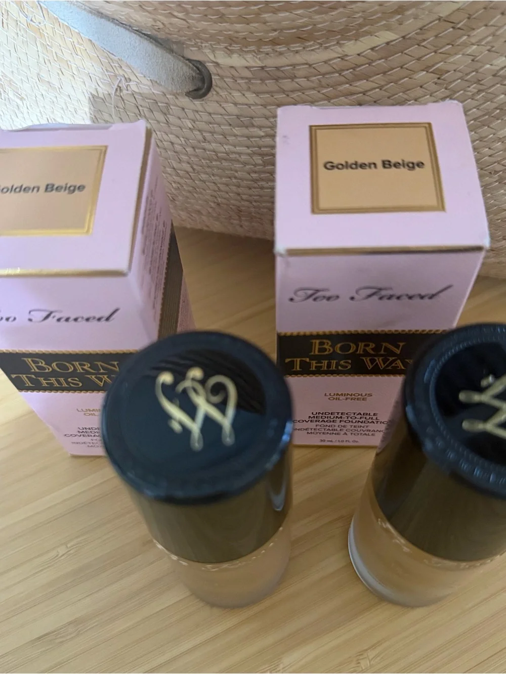 Too Faced Born This Way Foundation - Golden Beige - 2 Bottles