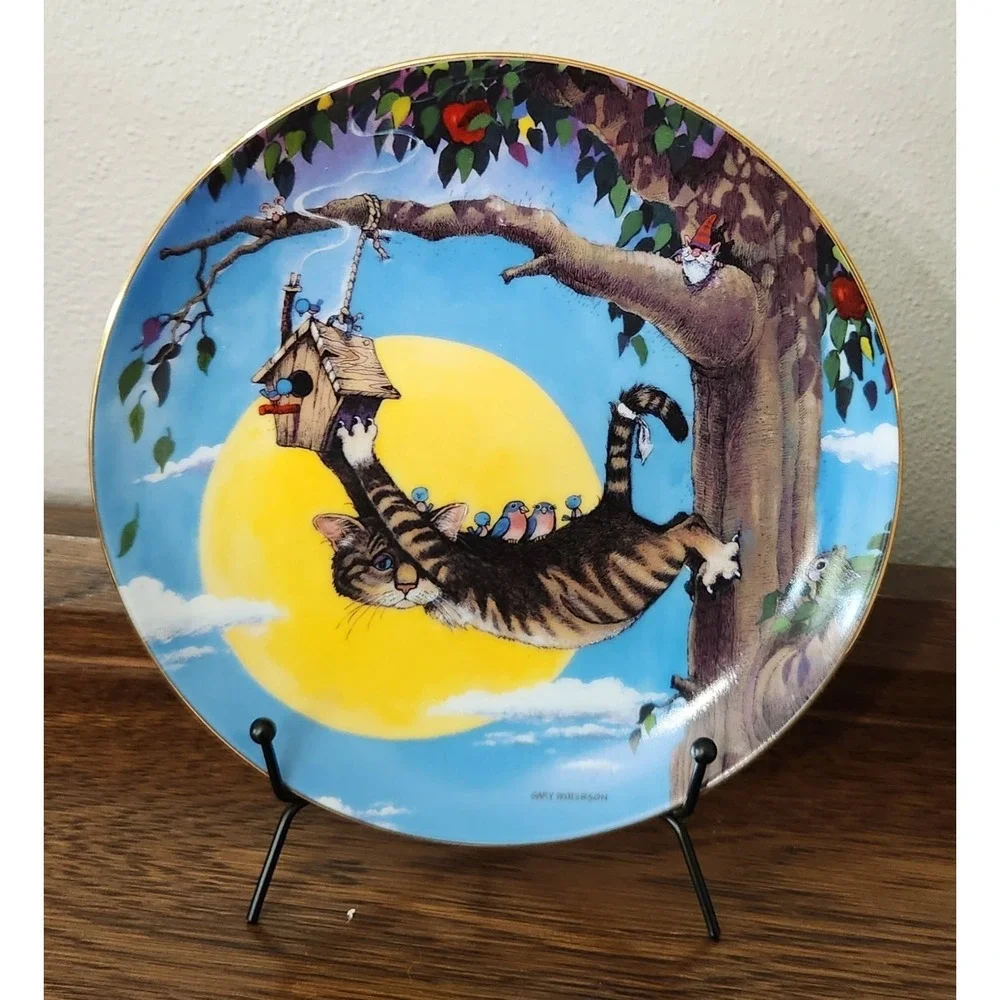 Display Plate By Gary Patterson Comical Cats Danbury Mint ‎ 