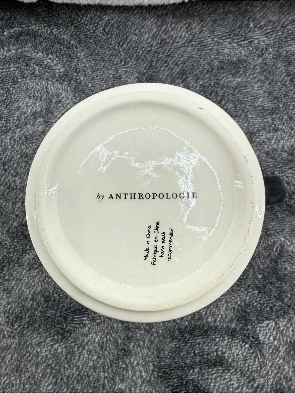 Anthropologie The Bistro Tile Stoneware Mug Monogram Initial A Mosaic-New